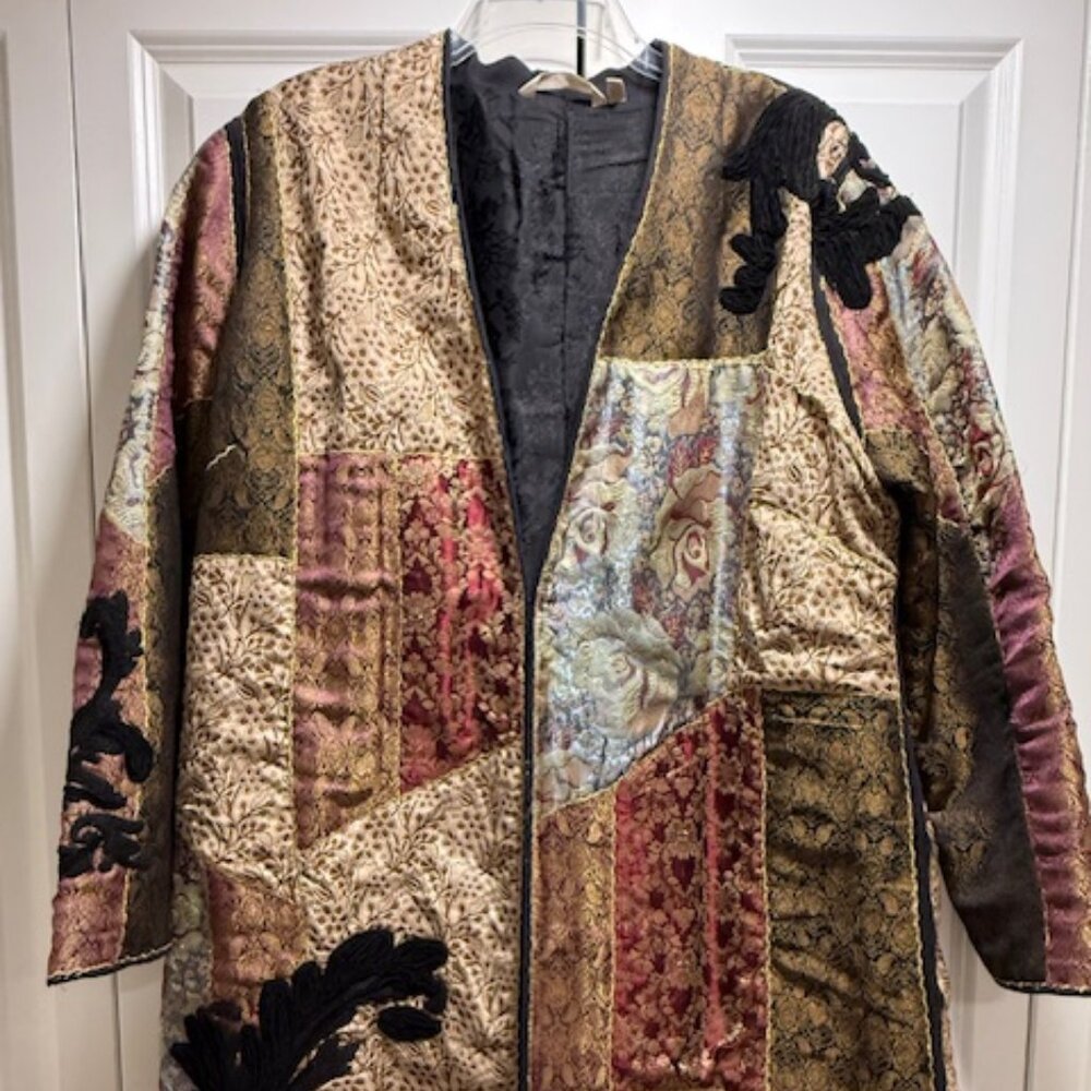 Soft Surroundings Brocade Patchwork Embroidered J… - image 3